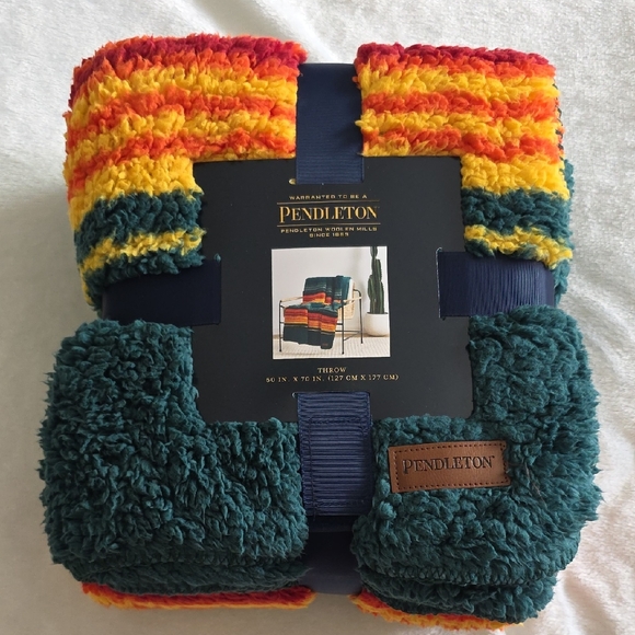 Pendleton Vibrant Striped Throw Blanket